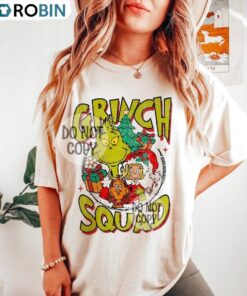 Retro Grinc Squad T-shirt, Merry Christmas Shirt, Long Sleeve Cotton, Hoodie