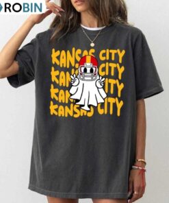Retro Kansas City Football T Shirt, Funny Ghost Shirt, Tee