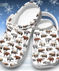Rhinos of the World 3D Printed Crocs Clogs Shoes, The World’s Rhino Species Printed 3D Printed Crocs Clogs Shoes Rhinos of the World 3D Printed Crocs Clogs Shoes, The World’s Rhino Species Printed 3D Printed Crocs Clogs Shoes