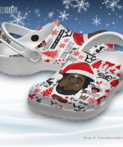 Rod Wave Merry Christmas Classic Crocs