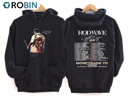 Rod Wave Last Lap Tour Hoodie, Long Sleeve Cotton, Crewneck Sweater, Gift For Family