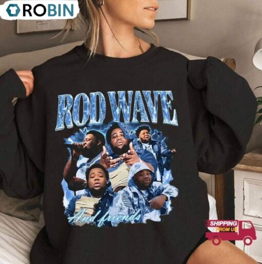 Rod Wave Sweatshirt, Rapper Last Lap Tour Shirt, Long Sleeve Cotton, Hoodie