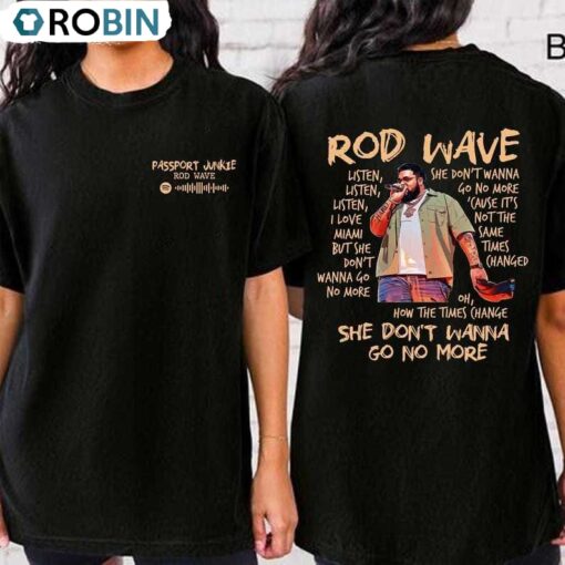 Rod Wave T Shirt, Last Lap Tour Hip Hop Shirt