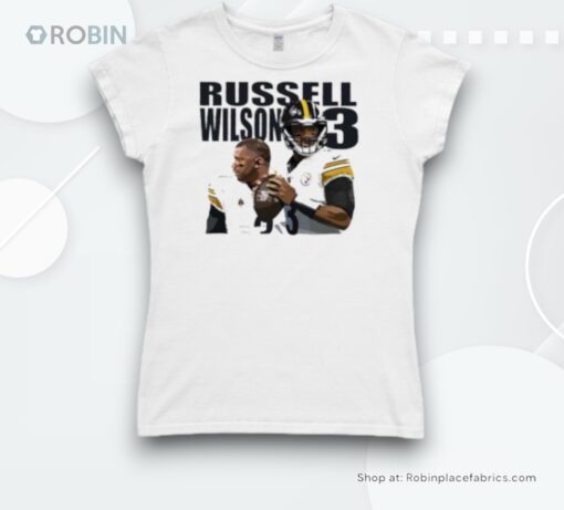 Russell Wilson 3 Pittsburgh Steelers Football Player Team Shirt