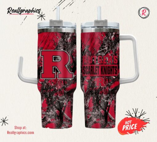 Rutgers Scarlet Knights Realtree Hunting 40oz Tumbler