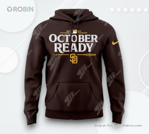 San Diego Padres October Ready 2024 AOP Clothing (Hoodie, Sweatshirt, T Shirt)