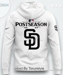 San Diego Padres October Ready Postseason 2024 AOP Clothing (Hoodie, Sweatshirt, T Shirt)   White
