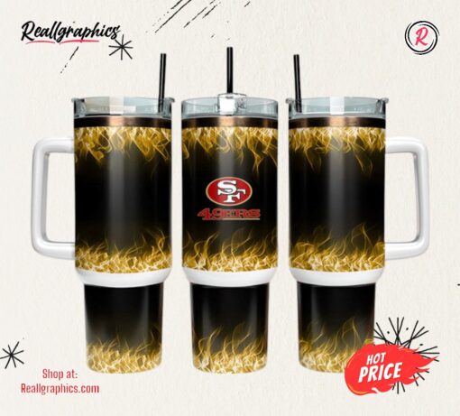 San Francisco 49ers 40oz Tumbler NFL Tumbler Wrap