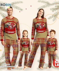 San Francisco 49ers NFL Custom Your Name Football Team Pajamas