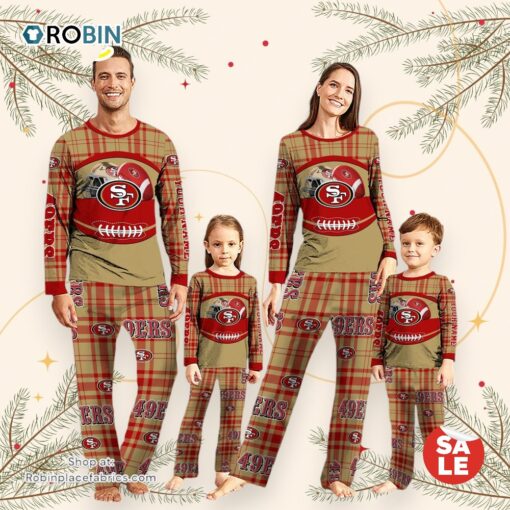 San Francisco 49ers NFL Custom Your Name Football Team Pajamas