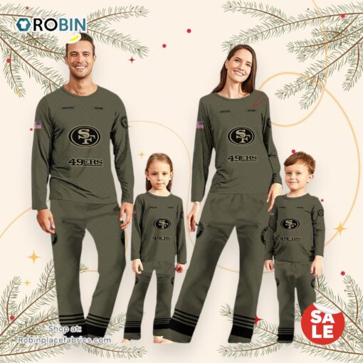 San Francisco 49ers Pajamas Sport Pajamas Personalized Your Name NFL Pajamas
