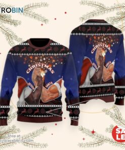 Santa And Jesus Christmas Ugly Christmas Sweater, Jesus Christmas Sweater