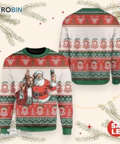 Santa And Jesus Ugly Christmas Sweater, Jesus Christmas Sweater, Star Wars Ugly Sweatshirt