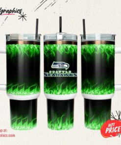 Seattle Seahawks 40oz Tumbler NFL Tumbler Wrap