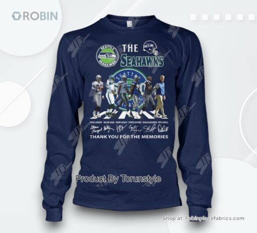 Seattle Seahawks 50th Anniversary Thank You For The Memories T Shirt