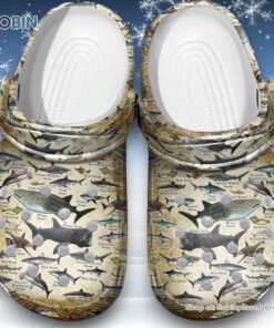 Sharks Of The World 3D Printed Crocs Clogs Shoes For Women and Men