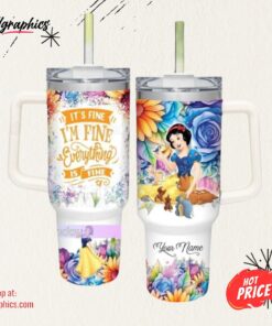 Snow White Tumbler 40oz, It’s Fine I’m Fine Tumbler, Custom Disney Princess Tumbler Snow White Tumbler 40oz, It’s Fine I’m Fine Tumbler, Custom Disney Princess Tumbler