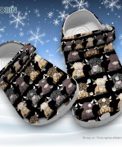 Soft Cow Iron On 3D Printed Crocs Shoes