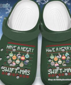 Soft Have A Merry Swift Mas 3D Printed Crocs Shoes