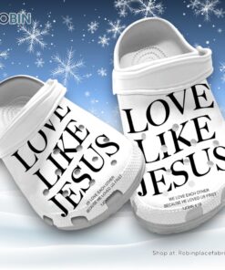 Soft Love Like Jesus 3D Printed Crocs