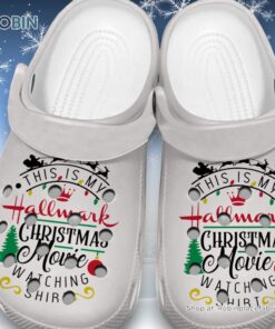 Soft This Is My Hallmark Christmas Movie Watching Shirt 3D Printed Crocs
