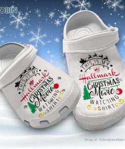 Soft This Is My Hallmark Christmas Movie Watching Shirt 3D Printed Crocs