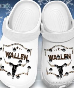 Soft Wallen Cow Skull 3D Printed Crocs Shoes Soft Wallen Cow Skull 3D Printed Crocs Shoes