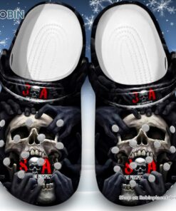 Son Skull 3D Printed Crocs Clogs Shoes Son Skull 3D Printed Crocs Clogs Shoes