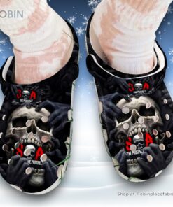 Son Skull 3D Printed Crocs Clogs Shoes Son Skull 3D Printed Crocs Clogs Shoes