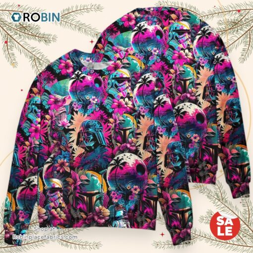 Special Star Wars Synthwave 02 Sweater, Star Wars Ugly Sweatshirt