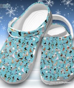 Species of Pigeons  3D Printed Crocs Clogs Shoes