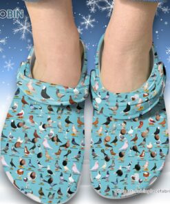 Species of Pigeons  3D Printed Crocs Clogs Shoes