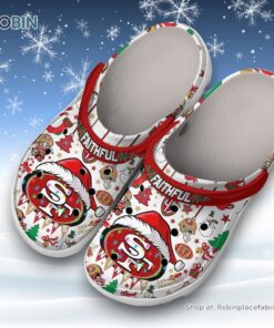 ST Niner Faithful Merry Christmas Unisex Classic Crocs