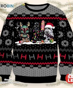Star Wars Boba Fett Darth Vader Ugly Christmas Sweater