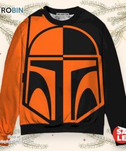 Star Wars Boba Fett Two Faced Halloween Sweater, Star Wars Halloween Christmas For Men And Women