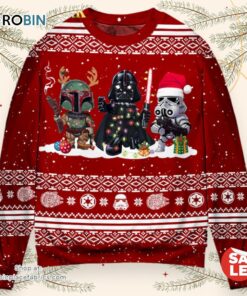 Star Wars Christmas Storm Trooper Darth Vader Mandalorian Ugly Christmas Sweater