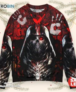 Star Wars Horror Blood Scary Darth Vader Death Masks Halloween Sweater Star Wars Horror Blood Scary Darth Vader Death Masks Halloween Sweater