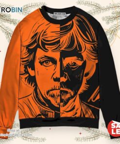 Star Wars Luke Skywalker Two Faced Halloween Sweater