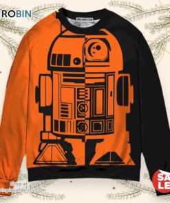 Star Wars R2 D2 Two Faced Halloween Sweater