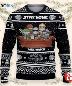 Star Wars Stay Home And Watch Movies Ugly Christmas Sweater