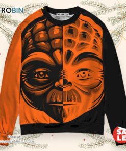 Star Wars Yoda Two Faced Halloween Sweater, Star Wars Ugly Sweatshirt