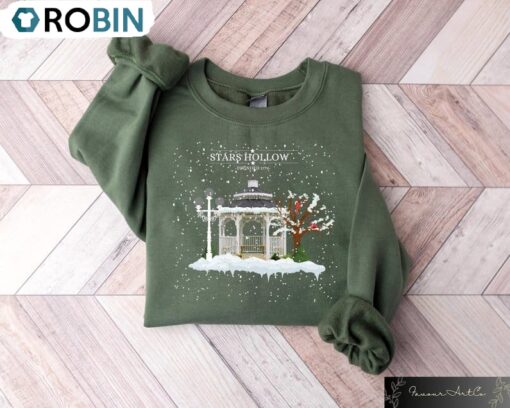 Stars Hollow Christmas Festival Sweatshirt, Christmas Tree Shirt, Long Sleeve Cotton, Hoodie
