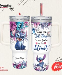Stitch You’re The Best Thing 40oz Stainless Steel Tumbler and Straw Lid