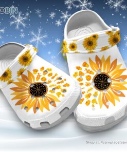 Succulent and Sunflower 3D Printed Crocs Clogs Shoes