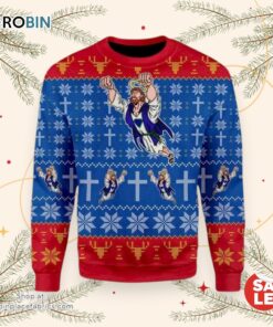 Super Jesus Ugly Christmas Sweater, Jesus Christmas Sweater