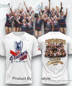 Sydney Roosters 2024 NRLW Premiers T Shirt