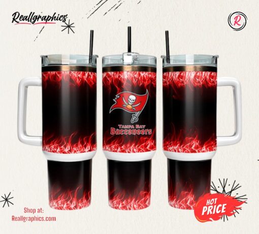 Tampa Bay Buccaneers 40oz Tumbler NFL Tumbler Wrap