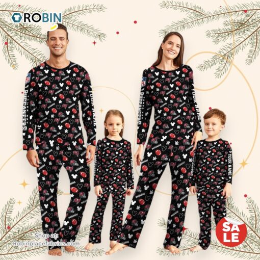 Tampa Bay Buccaneers NFL And Mickey Mouse Pajamas Custom Your Name