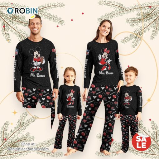 Tampa Bay Buccaneers Sport And Disney Uniform Pajamas Mickey Mouse NFL Gifts For Kids Pajamas