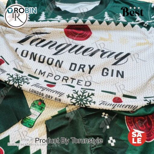 Tanqueray London Dry Gin Christmas Sweater   Festive Holiday Alcohol Themed Jumper